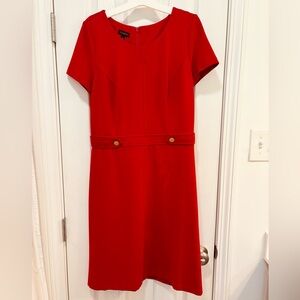Talbots Vibrant Red Midi Dress